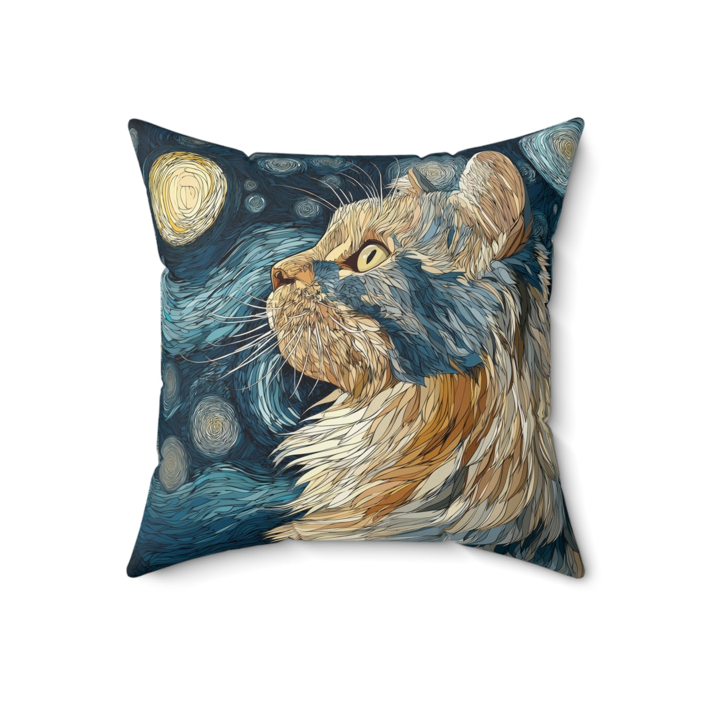 Night Sky Shepherd - Spun Polyester Square Pillow