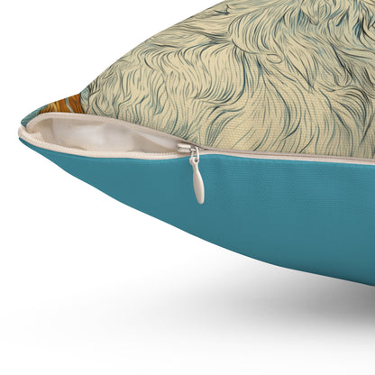 Sky Dreams Podenco - Spun Polyester Square Pillow