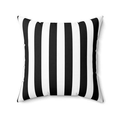 Classic Vertical Stripe - Spun Polyester Square Pillow