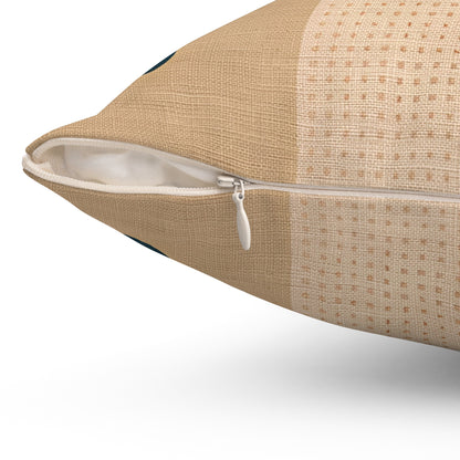 Retro Circles - Spun Polyester Square Pillow