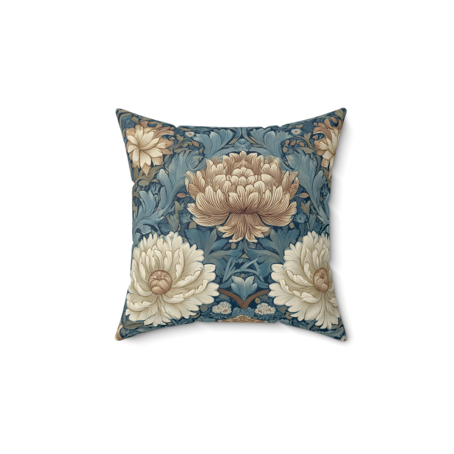 Chrysanthemum Court - Spun Polyester Square Pillow