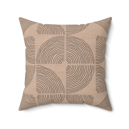 Soft Orbit - Faux Suede Square Pillow
