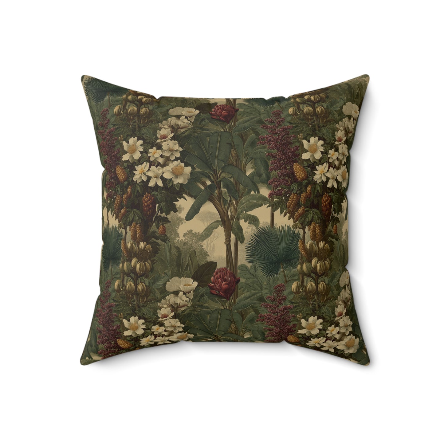 Thistlewood Woodland Bloom - Faux Suede Square Pillow