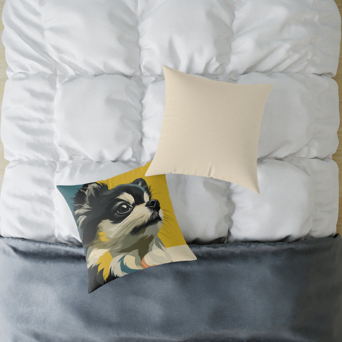 Pomeranian - Square Poly Canvas Pillow