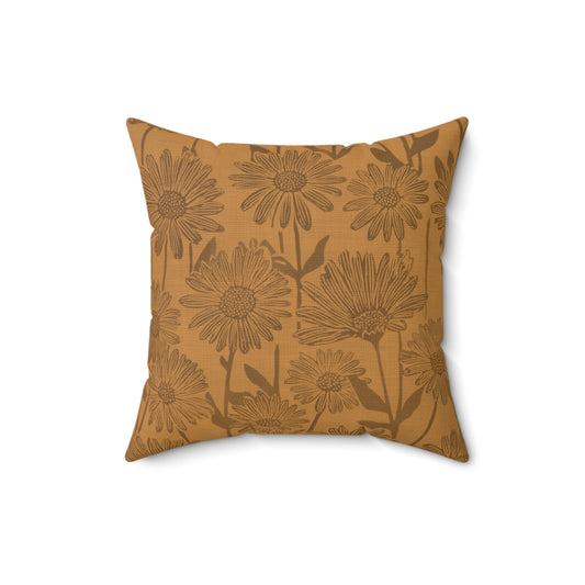 Autumn Veil - Faux Suede Square Pillow