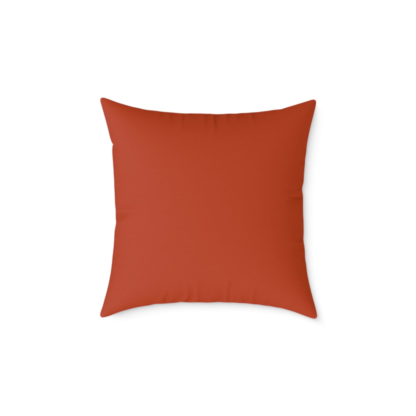 Loom Lines - Terracotta - Square Poly Canvas Pillow