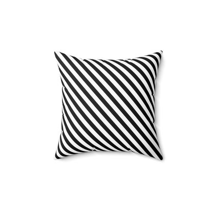 Sharp Angle Stripe - Spun Polyester Square Pillow