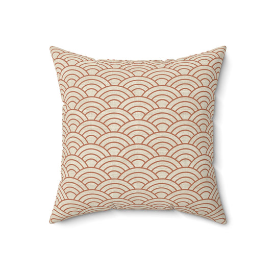 Terra Scallop - Spun Polyester Square Pillow