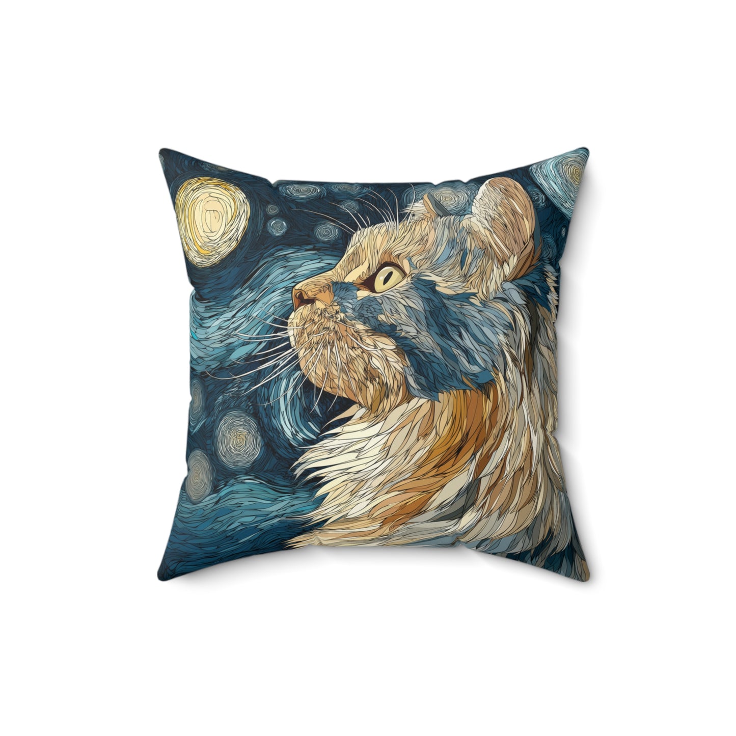 Night Sky Shepherd - Spun Polyester Square Pillow