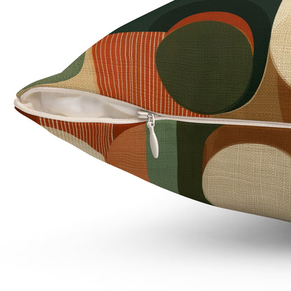 Geo Groove - Spun Polyester Square Pillow