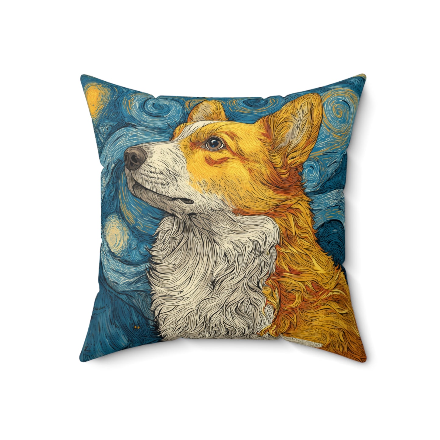 Corgi Dreams - Spun Polyester Square Pillow