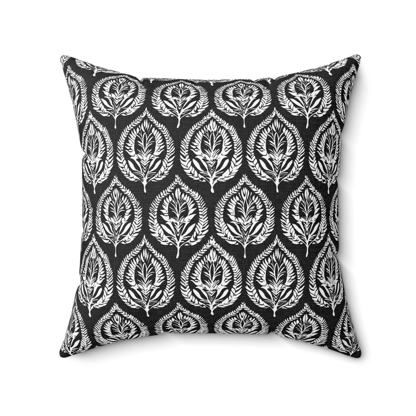 Deco Leaf - Spun Polyester Square Pillow