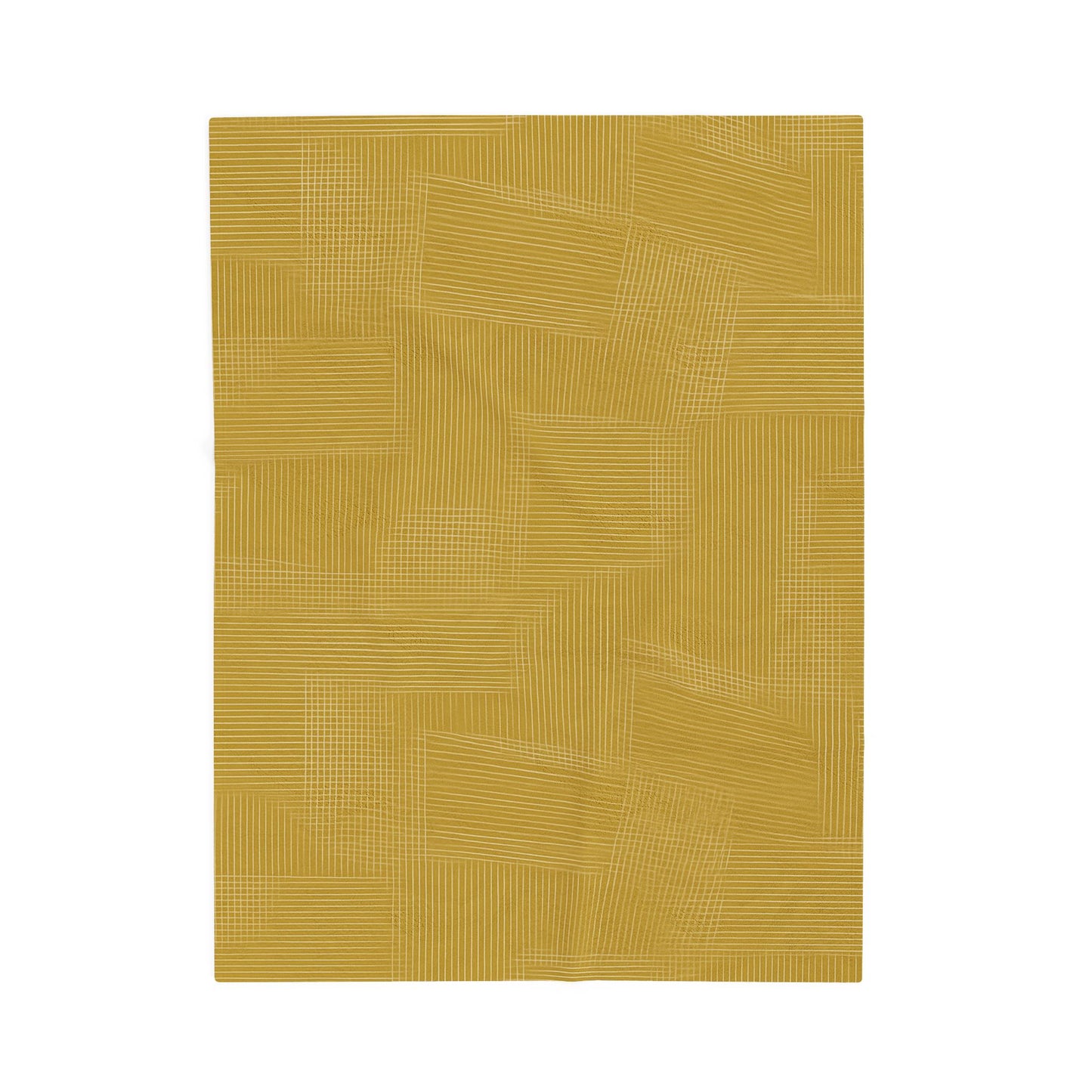 Sunlit Sketch Weave - Velveteen Plush Blanket
