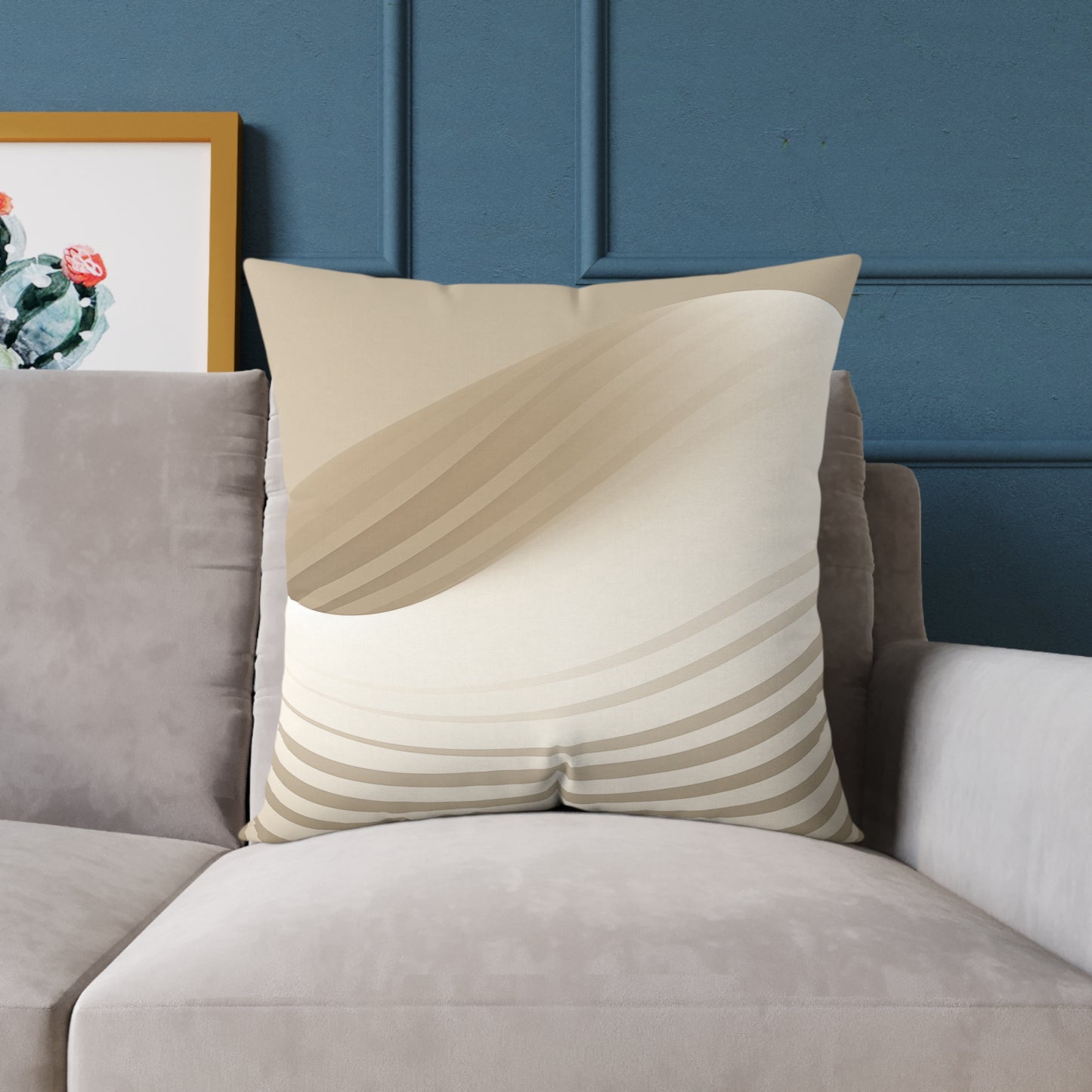 Sculpted Sands - Square Poly Canvas Pillow