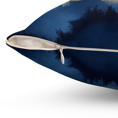 Midnight Tidal Fusion - Spun Polyester Square Pillow