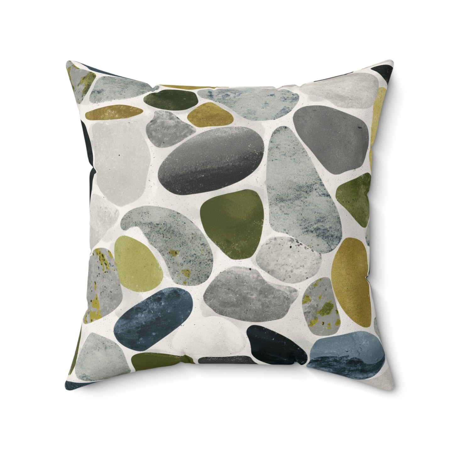 Pebble Garden Scatter - Spun Polyester Square Pillow