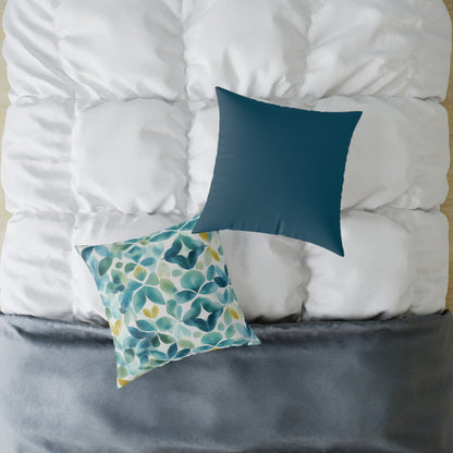 Sicilian Sea Glass - Square Poly Canvas Pillow