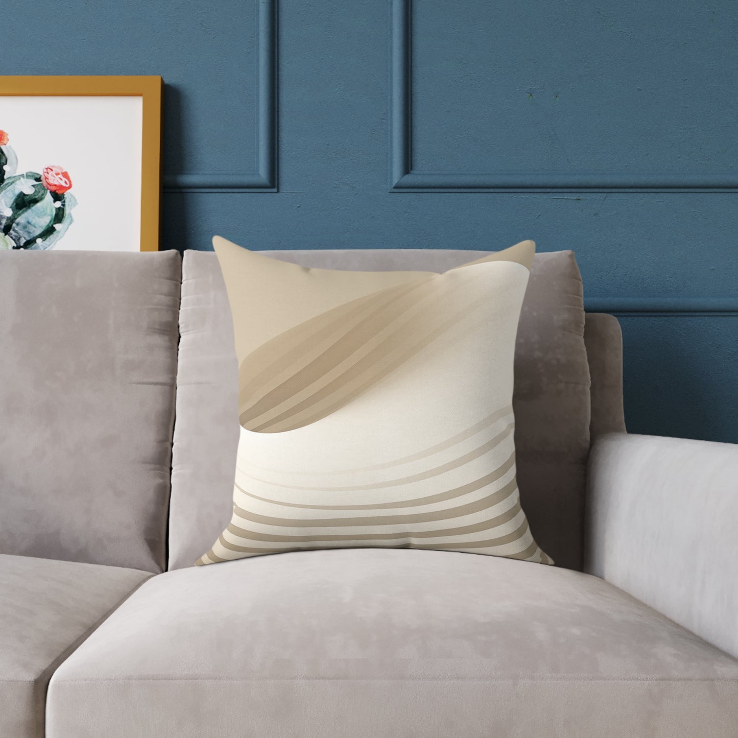 Sculpted Sands - Square Poly Canvas Pillow