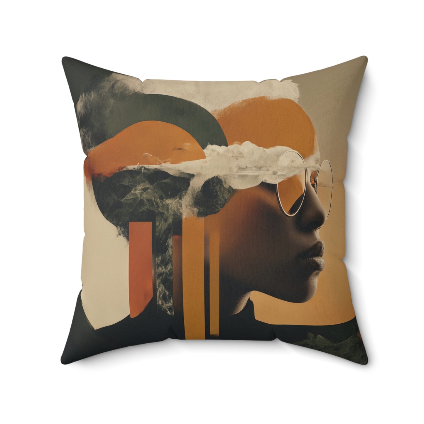Retro Muse - Spun Polyester Square Pillow