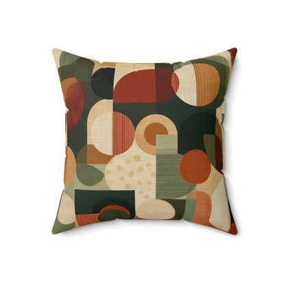 Geo Groove - Spun Polyester Square Pillow