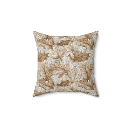 Camellia Cream Weave - Spun Polyester Square Pillow