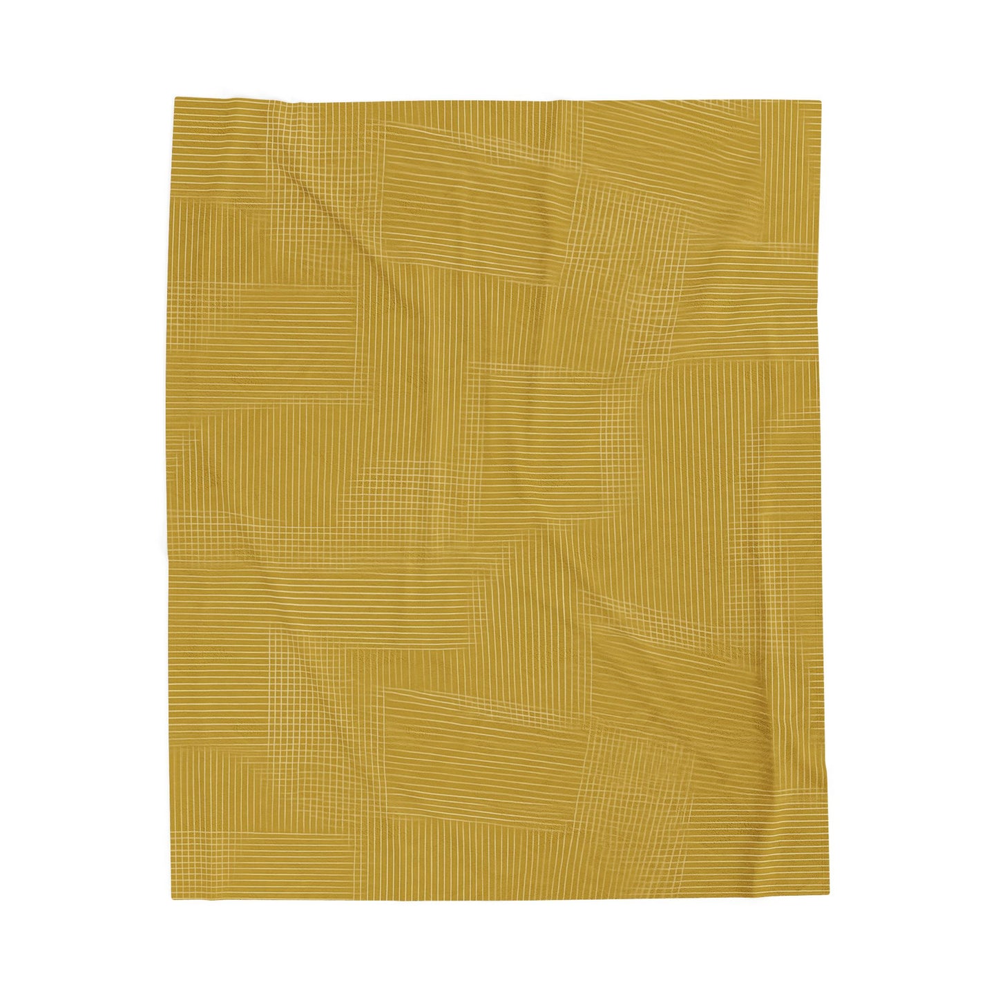 Sunlit Sketch Weave - Velveteen Plush Blanket