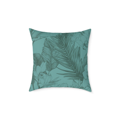 Ocean Grove Sketch - Square Poly Canvas Pillow