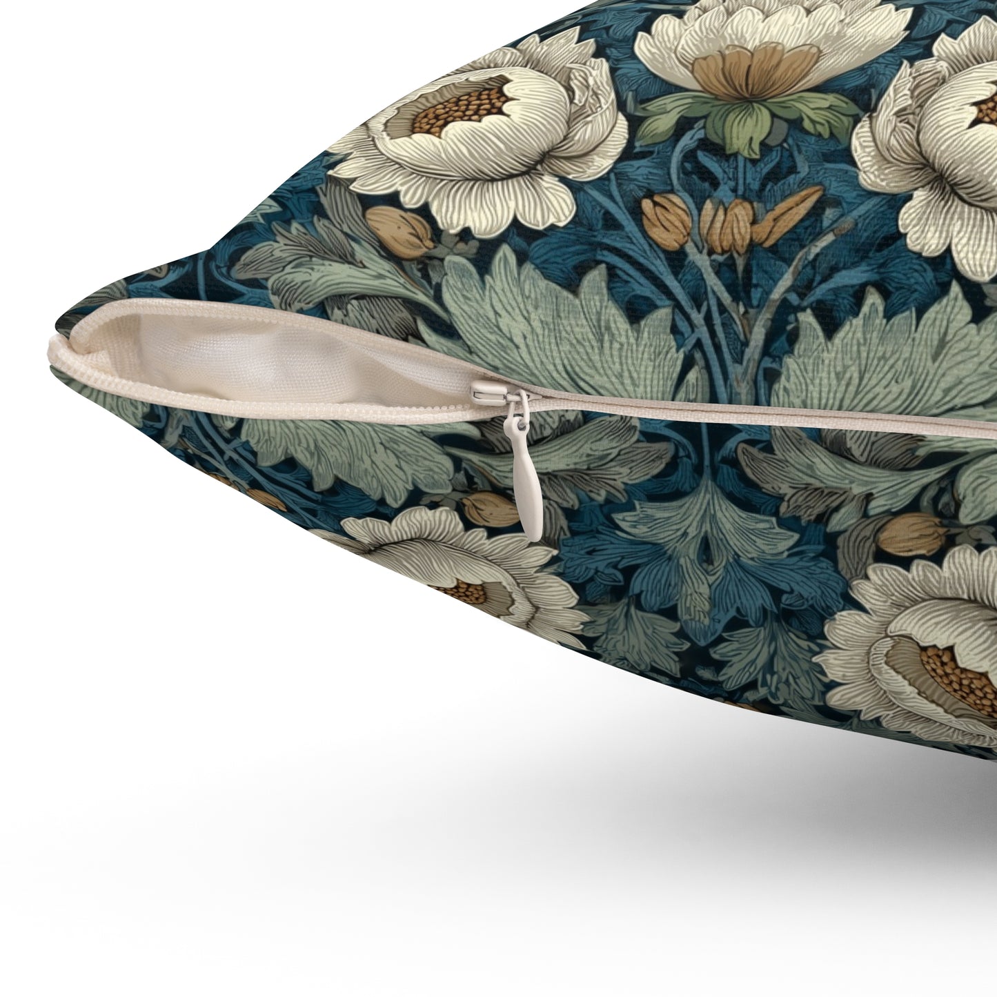Ivory Petal Mirage - Spun Polyester Square Pillow