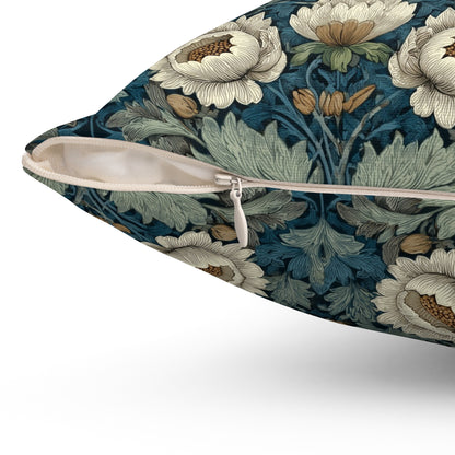 Ivory Petal Mirage - Spun Polyester Square Pillow