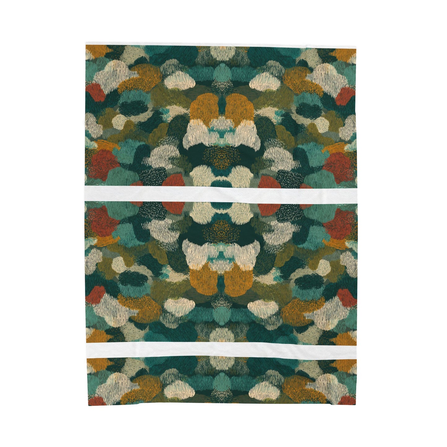 Midnight Forest Canopy - Velveteen Plush Blanket