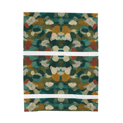 Midnight Forest Canopy - Velveteen Plush Blanket