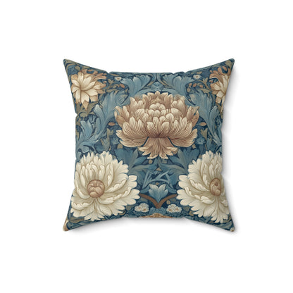 Chrysanthemum Court - Spun Polyester Square Pillow