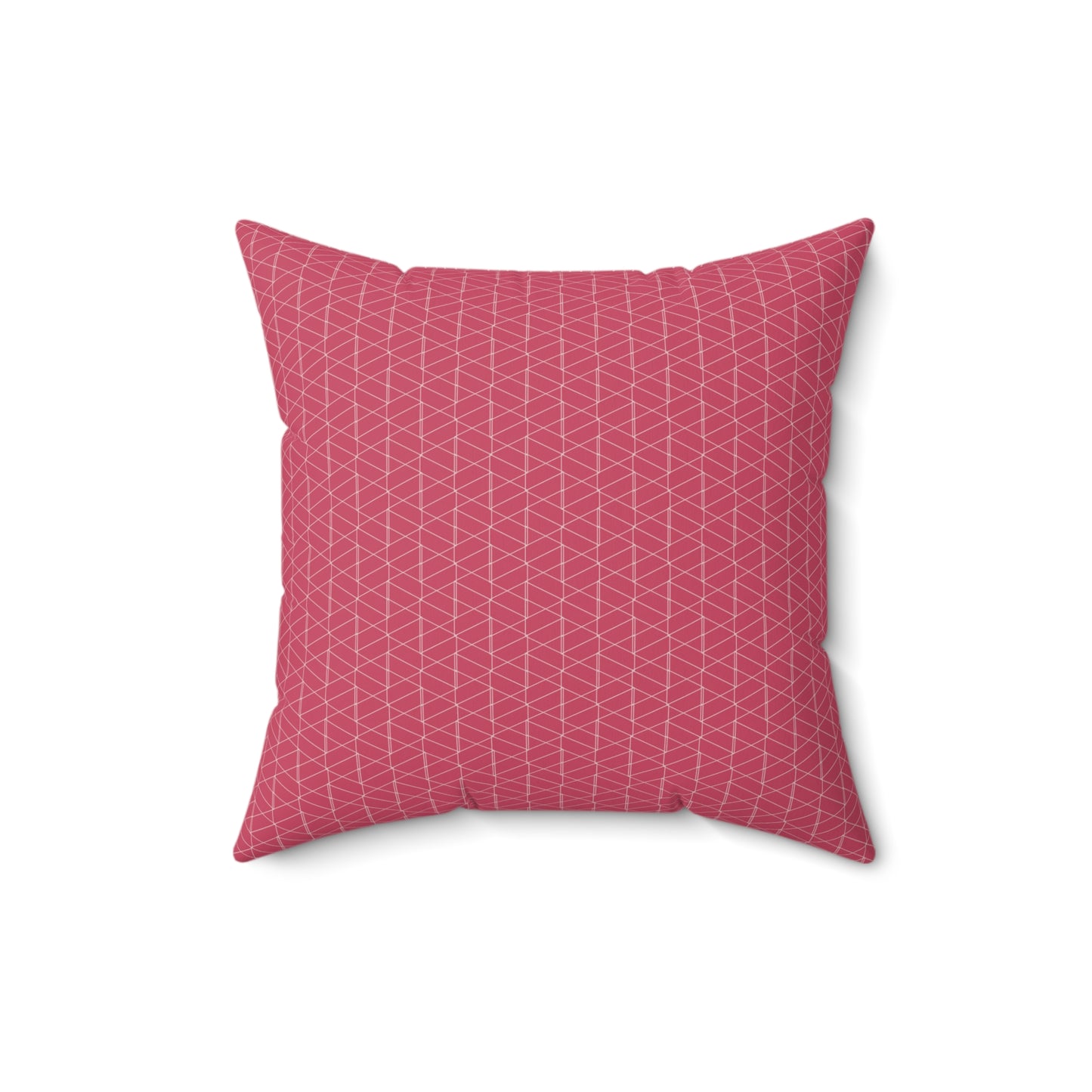 Crimson Micro Weave - Faux Suede Square Pillow