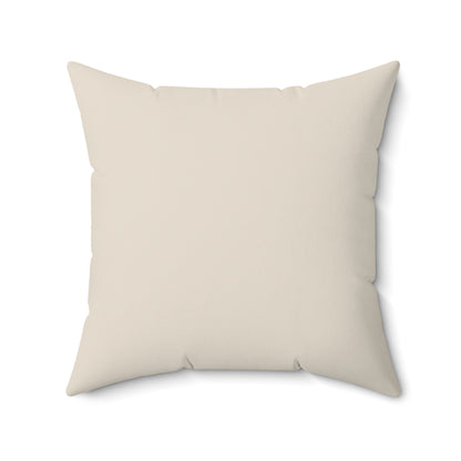 Stone Circle Balance - Faux Suede Square Pillow