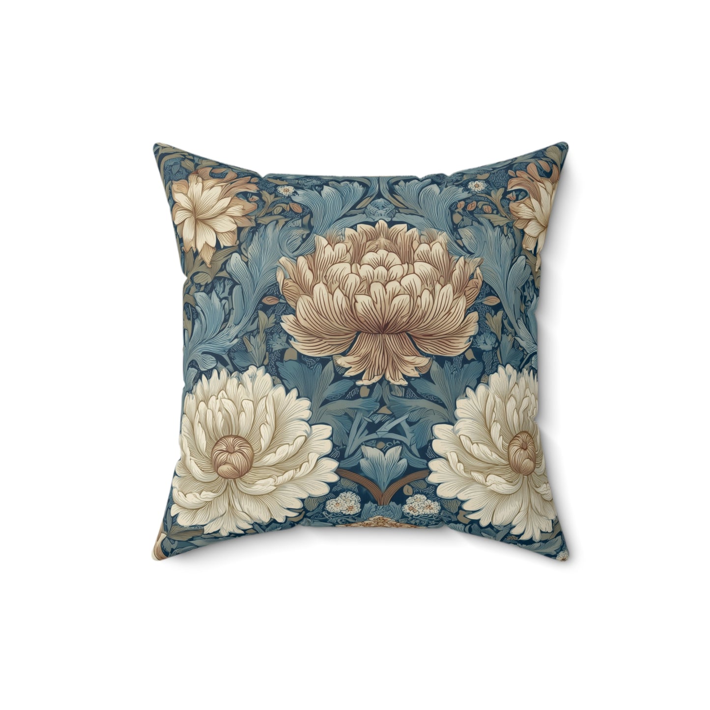 Chrysanthemum Court - Spun Polyester Square Pillow