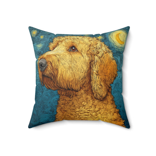 Starry Doodle - Spun Polyester Square Pillow