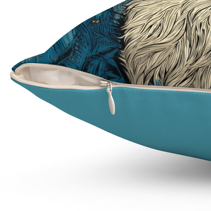 Corgi Dreams - Spun Polyester Square Pillow