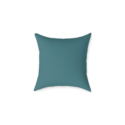 Loom Lines - Ocean - Square Poly Canvas Pillow