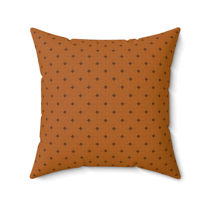 Terracotta Dot Fade - Spun Polyester Square Pillow