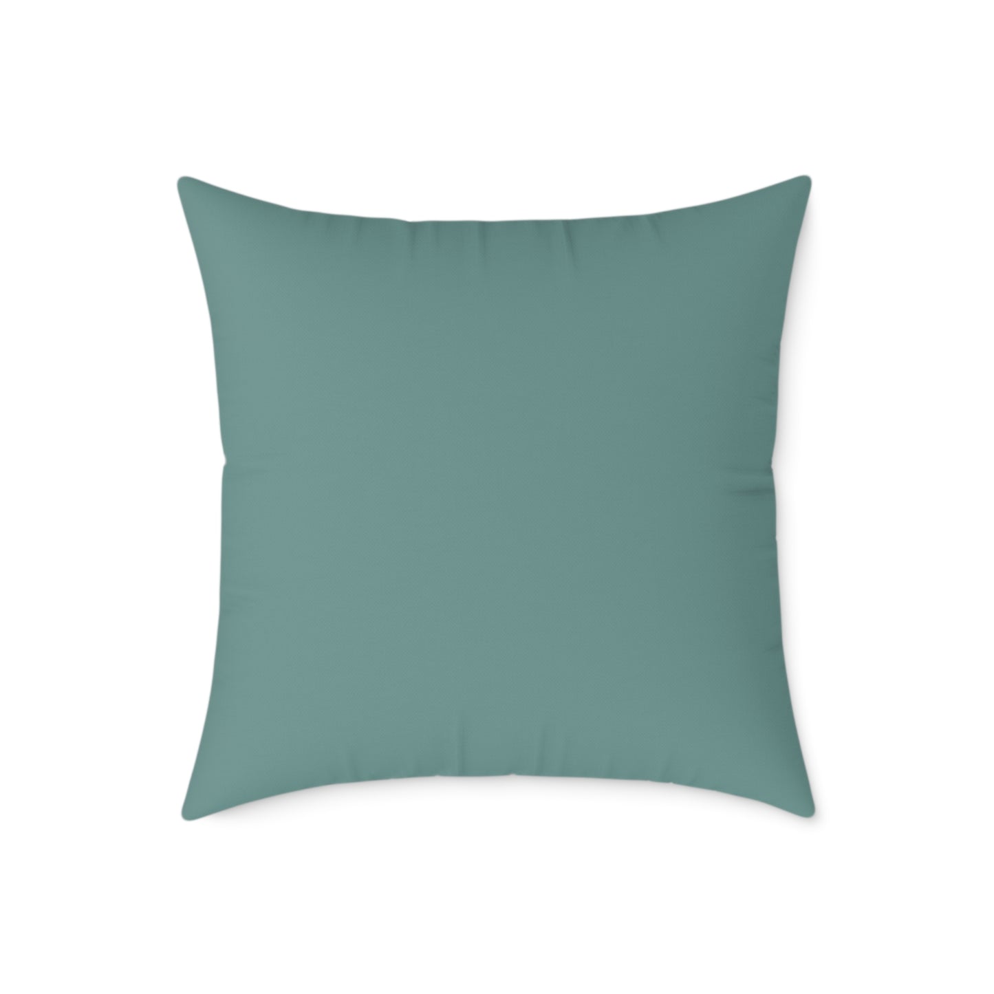 Pebble Scatter - Seafoam - Square Poly Canvas Pillow