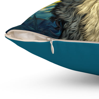 Starlit Shepherd - Spun Polyester Square Pillow