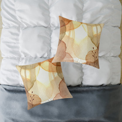 Autumn Glow Canopy - Square Poly Canvas Pillow