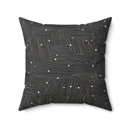 Maze Geo - Spun Polyester Square Pillow