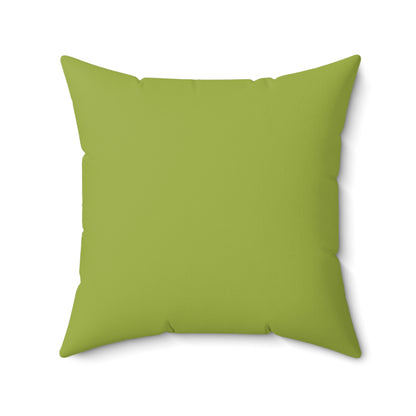 Patchwork Kitty - Faux Suede Square Pillow