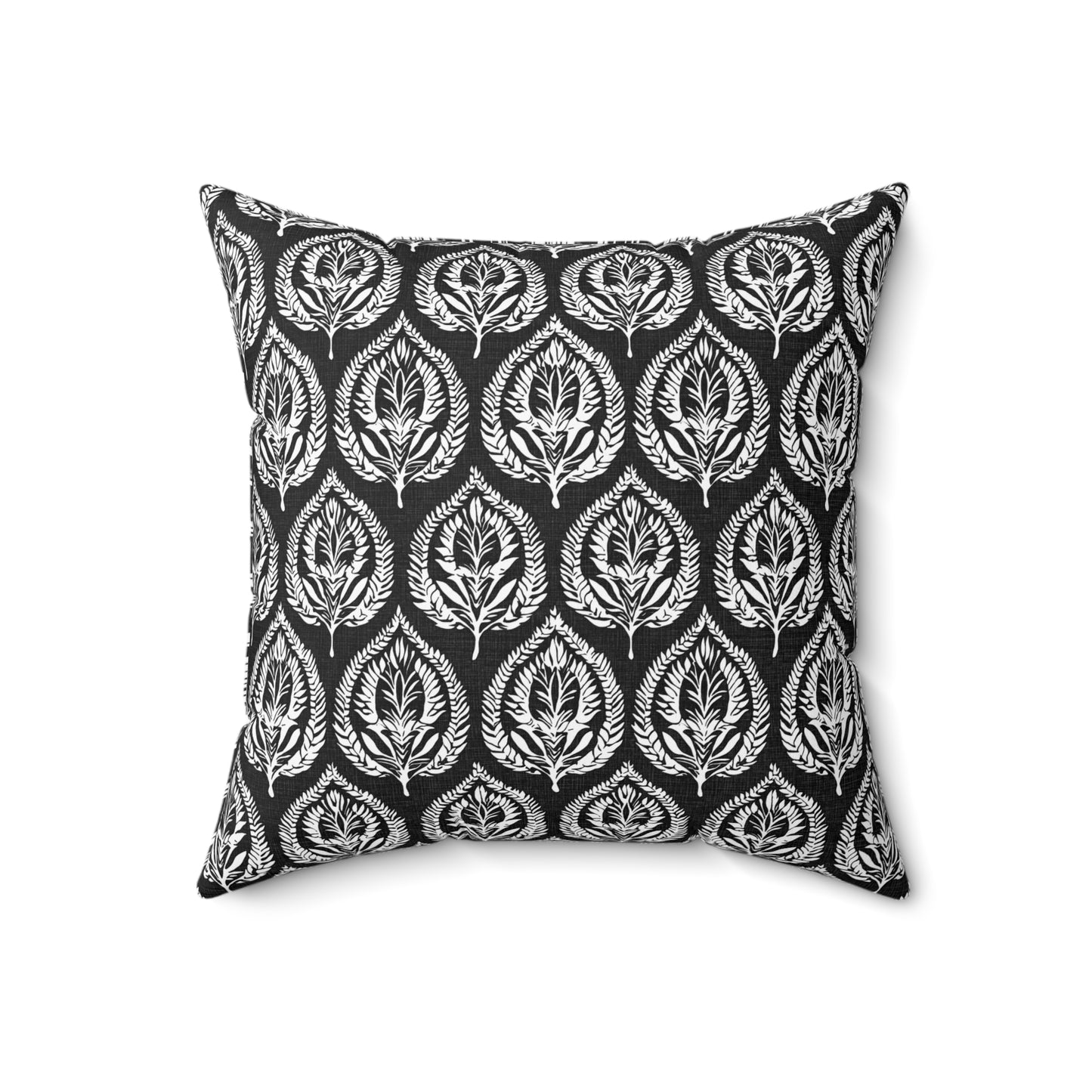 Deco Leaf - Spun Polyester Square Pillow