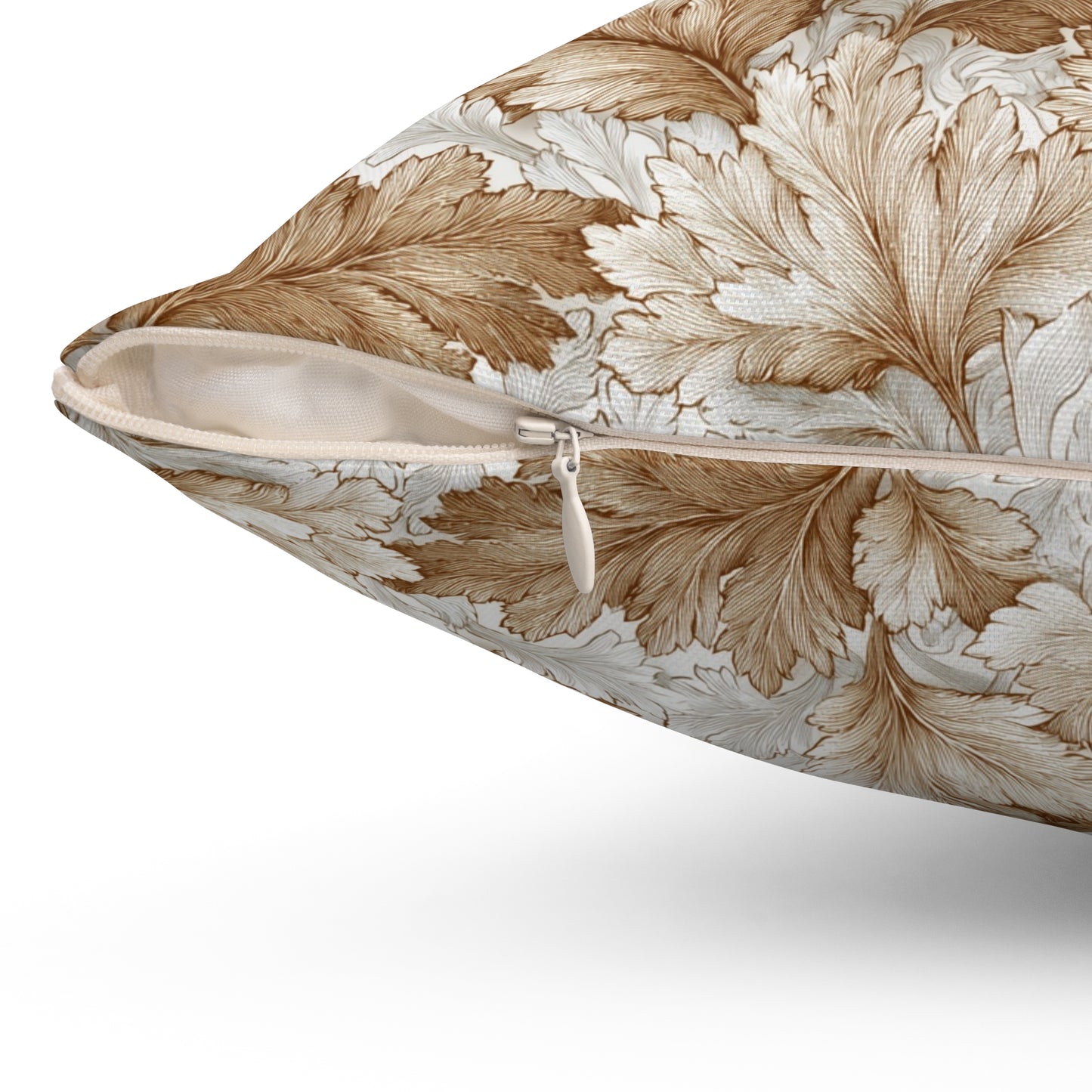 Camellia Cream Weave - Spun Polyester Square Pillow