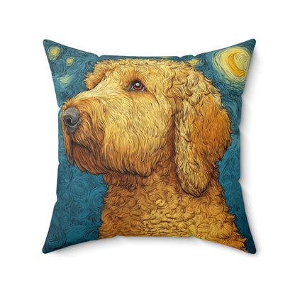 Starry Doodle - Spun Polyester Square Pillow