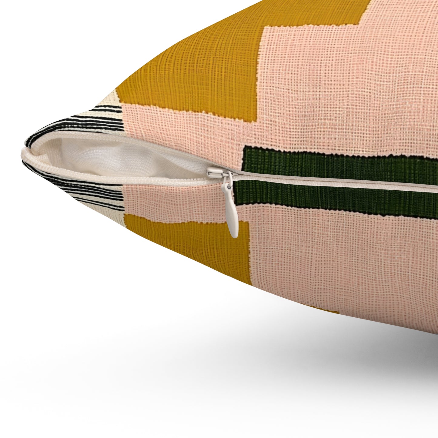 Colorblock Rhythm - Spun Polyester Square Pillow