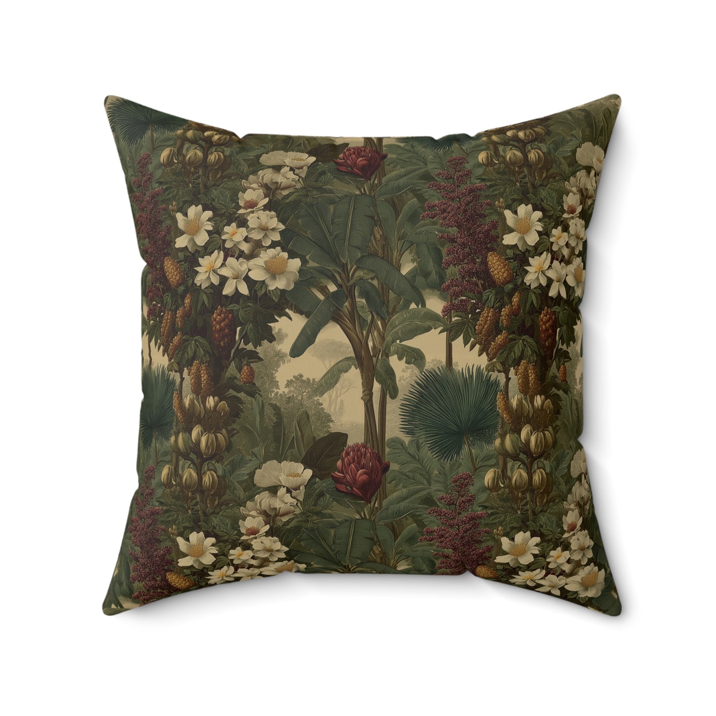 Thistlewood Woodland Bloom - Faux Suede Square Pillow