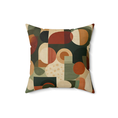 Geo Groove - Spun Polyester Square Pillow